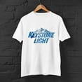 Keystone Light Beer White TShirt Ships Fast High Quality LIMITED
