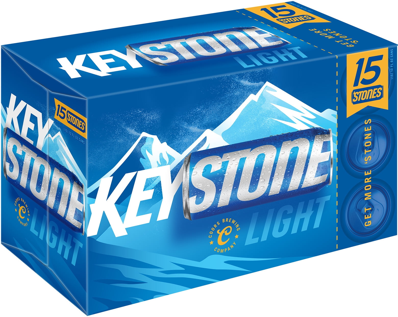 Keystone Light Lager Beer, 15 Pack, 12 fl oz Cans, 4.1 ABV