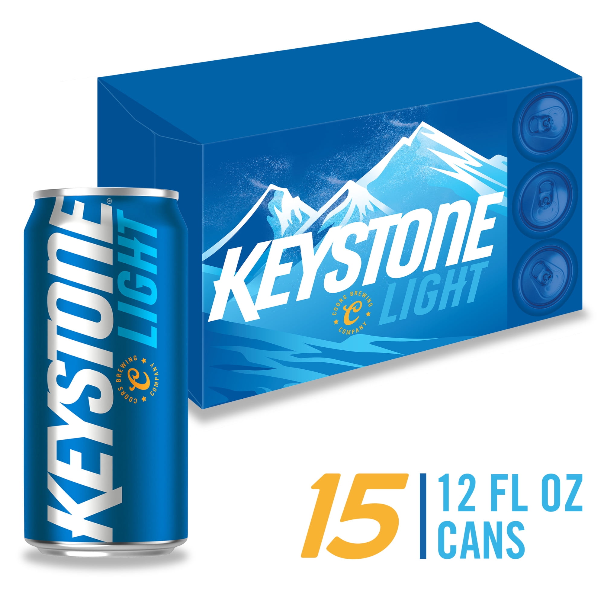 Keystone Light Lager Beer, 15 Pack, 12 fl oz Cans, 4.1% ABV - Walmart.com