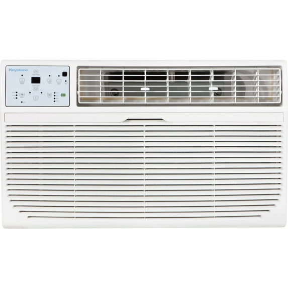 Keystone 14,000 BTU 230V Through-the-Wall Air Conditioner with 10,600 BTU Supplemental Heat Capability, KSTAT14-2HD