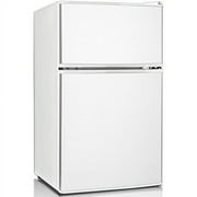 Keystone New Standard 3.1 Cu. ft. 18.5 in W Compact Standard Door Refrigerator/Freezer, White, KSTRC312CW