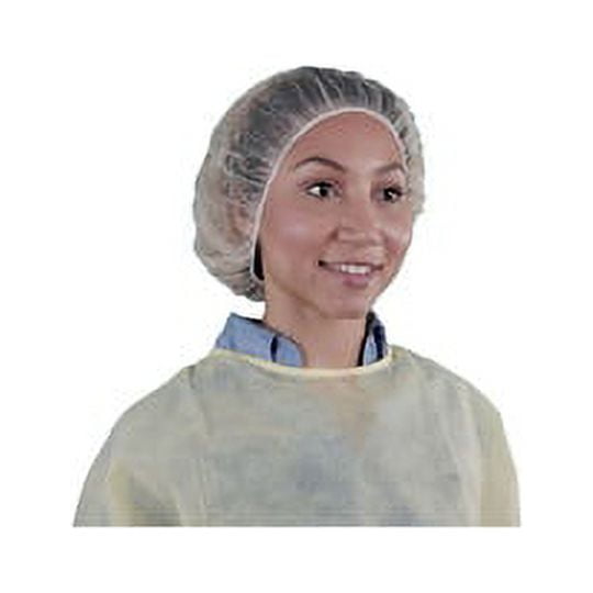 Keystone Safety® 28" White Latex Free Nylon 1/8" Hole Honeycomb Hairnet, 100/Bag