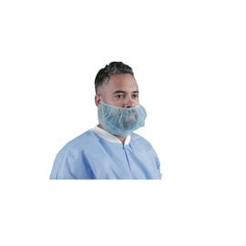 Keystone Safety® Large Blue Latex Free Polypropylene Stockinet Beard Cover, 100/Bag (48 Bags)