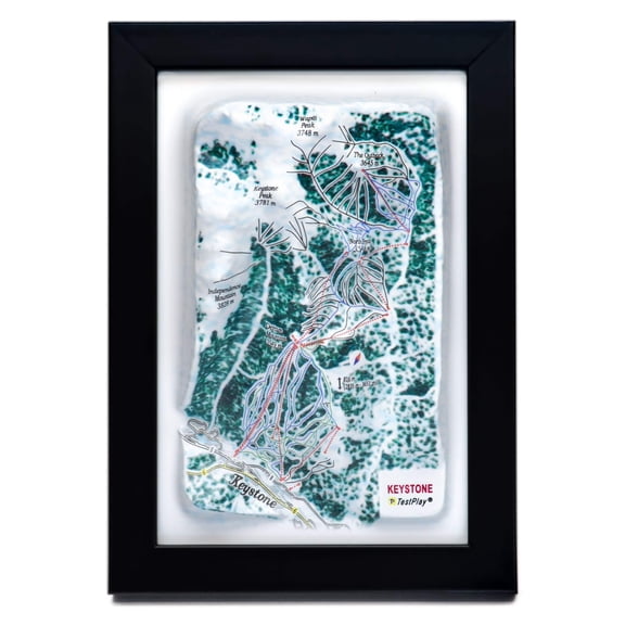 Keystone Ski Resort 3D Raised Relief Map