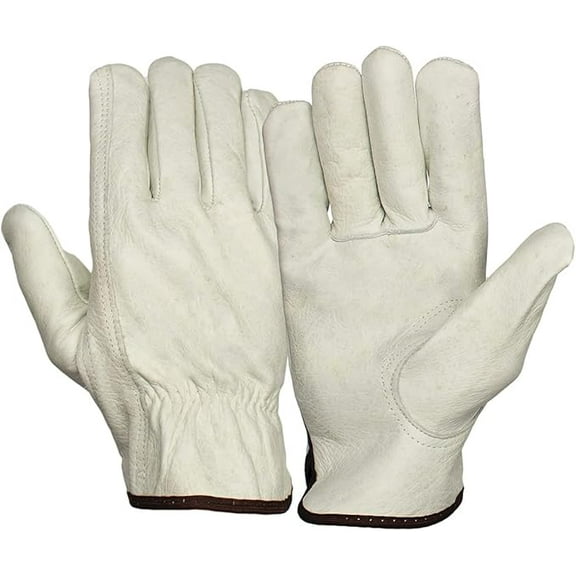 Pyramex Safety GL2001KS Value Cow Leather Drvr Keystone Thumb S Small