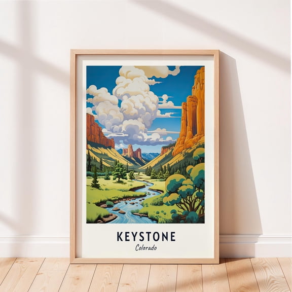 Keystone Travel Cityscape Poster , Poster Print Only