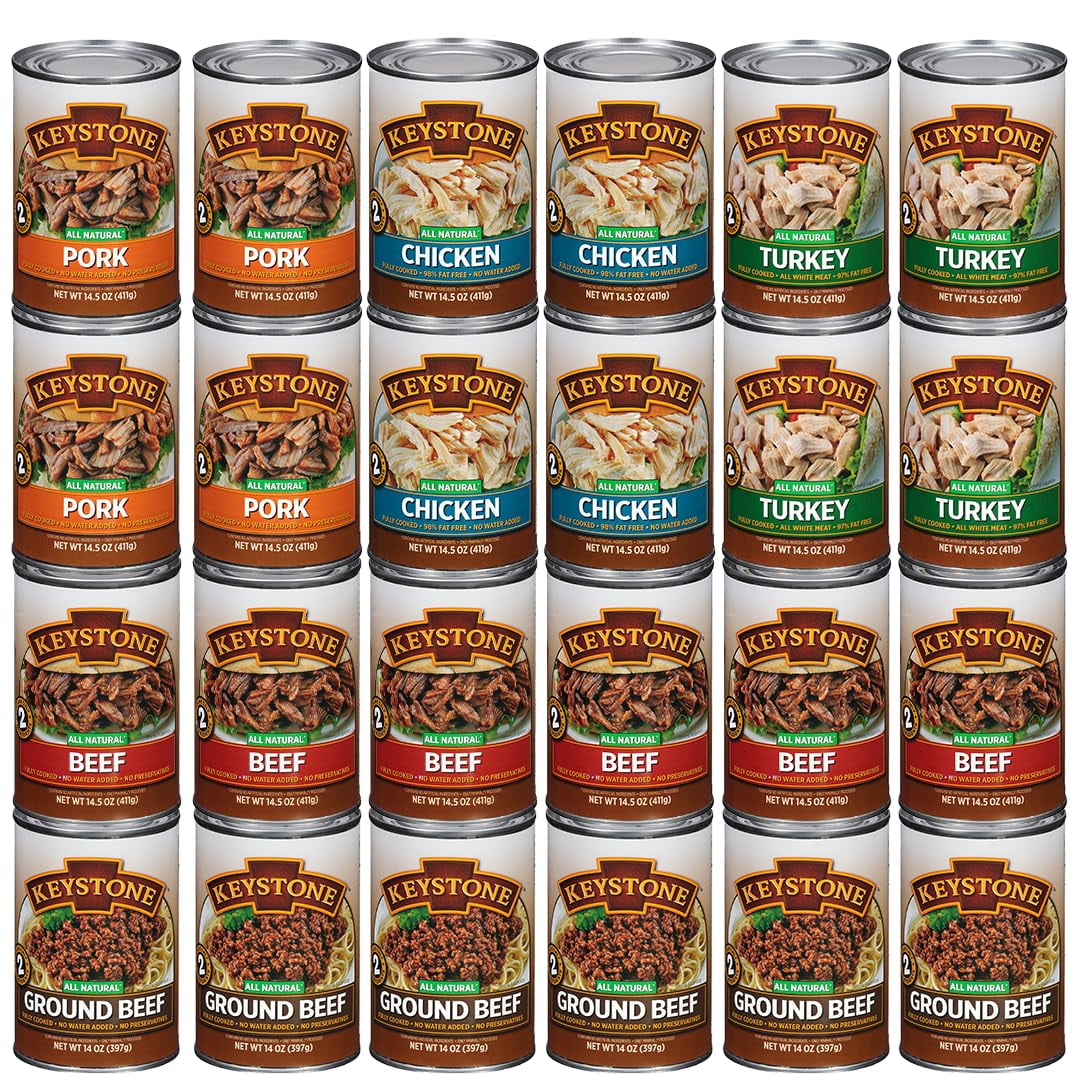 Keystone Variety Pack Canned Meat Case All Natural 14.5 Oz 6 Canned