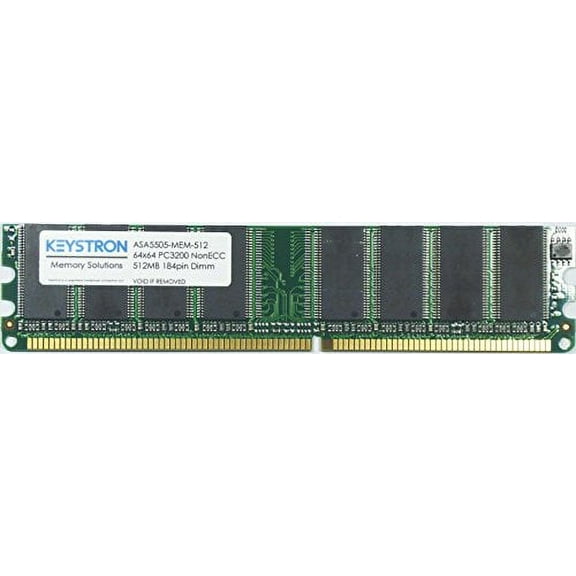 Keystron Keystron 512MB Dram Memory Upgrade for ASA 5505 ASA5505 Router (P/N: ASA5505-MEM-512. ASA5505-MEM-512D)
