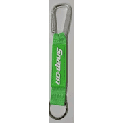 Snap-On Aluminum Carabiner with Keytags, Green