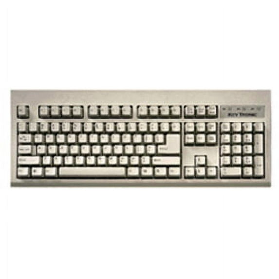 Keytronic Keyboard E06101USBB 104Keys USB w/ Large L Shape Enter Key 2-port Hub Black