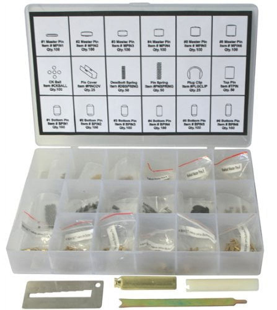 Keyway Compatible Rekey Pins Kit Rekeying Set Tool Box 4 Tools & 100