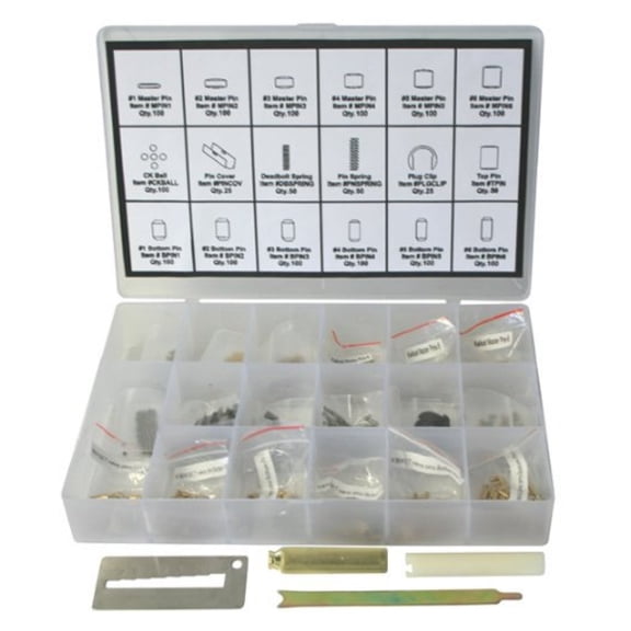 Keyway Compatible Rekey Pins Kit Rekeying Set Tool Box 4 Tools & 100 pins