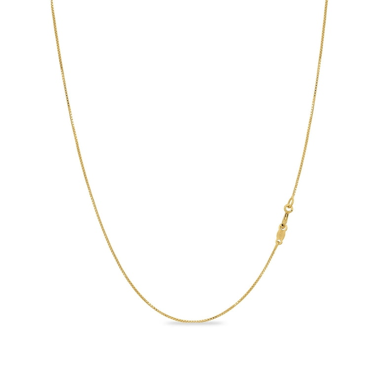 Kezef 18k Gold Plated Sterling Silver mm Thin Box Chain