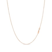 Kezef 925 Sterling Silver Box Chain Necklace .7mm Sturdy Thin Nickel Free Made in Italy 15" inch