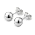 thumbnail image 1 of Kezef Ball Stud Earrings Silver Sterling Polished Round Ball 2mm Hypoallergenic, 1 of 8