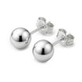 thumbnail image 1 of Kezef Ball Stud Earrings Silver Sterling Polished Round Ball 3mm Hypoallergenic, 1 of 8
