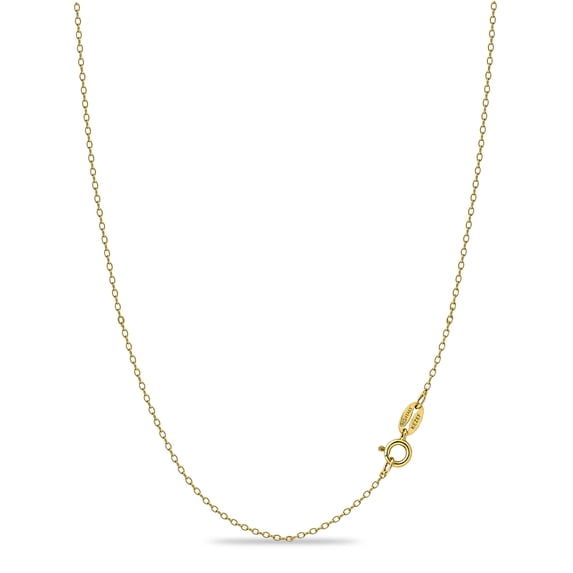 Kezef Creations Sterling Silver 19 Inch 1.3mm Fine Italian Cable Chain Necklace for Women