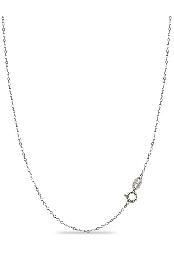 Creations Sterling Silver 19 Inch 1.3mm Fine Italian Cable Chain Necklace for Women