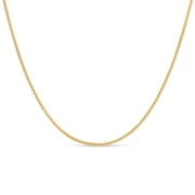 KEZEF Creations Yellow Gold Plated Italian Sterling Silver 2mm Coreana Popcorn Chain Necklace 20 Inch