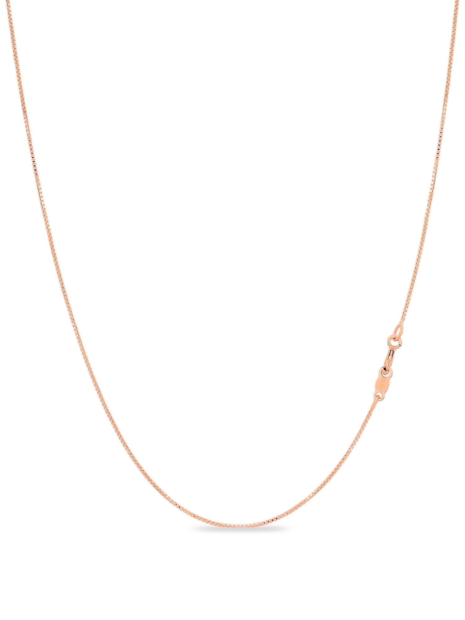 Kezef Creations Rose Gold Plated Sterling Silver .7mm Box Chain — free download