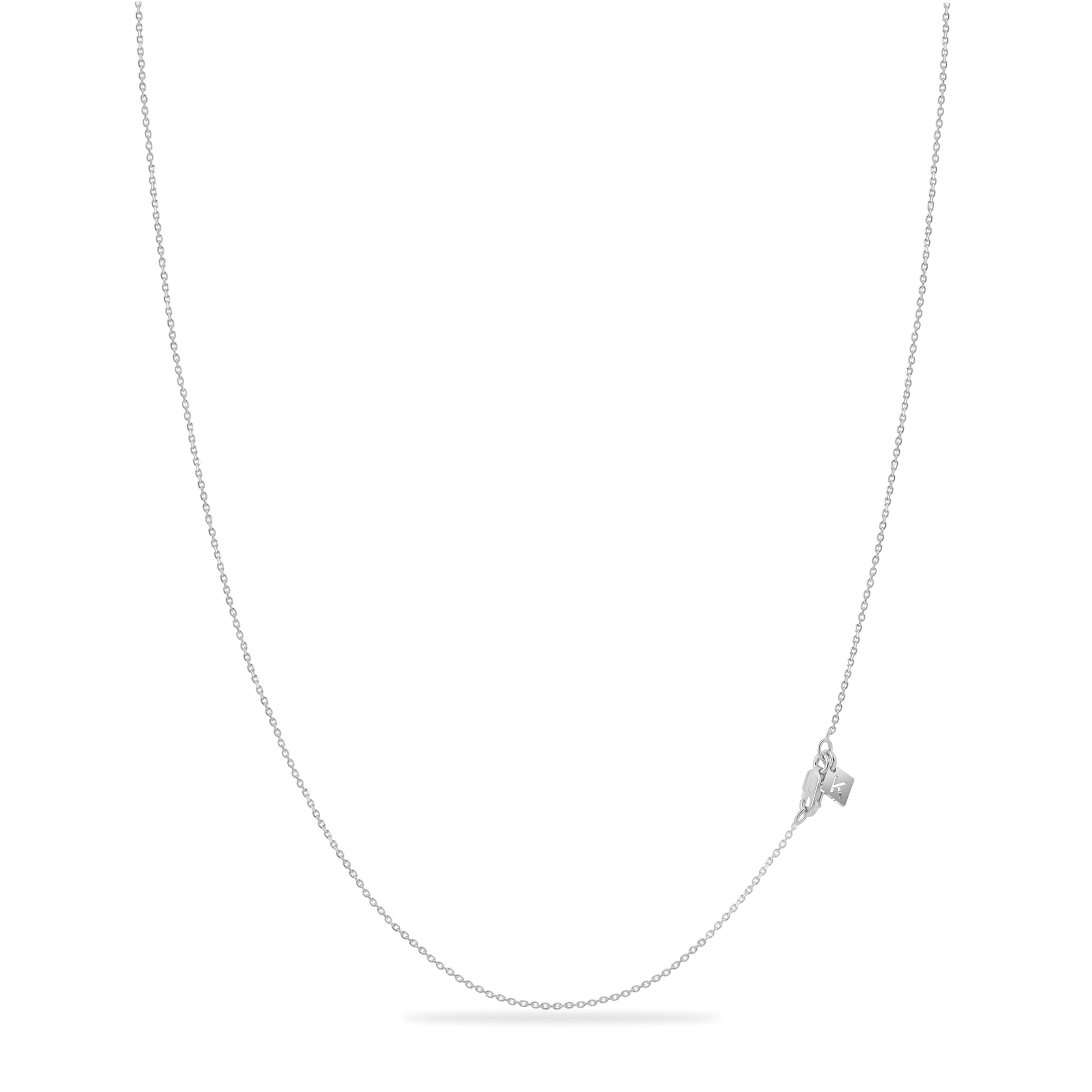 Kezef Women's Solid 925 Sterling Silver Cable Chain Necklace, 1mm Diamond-Cut 20 inch
