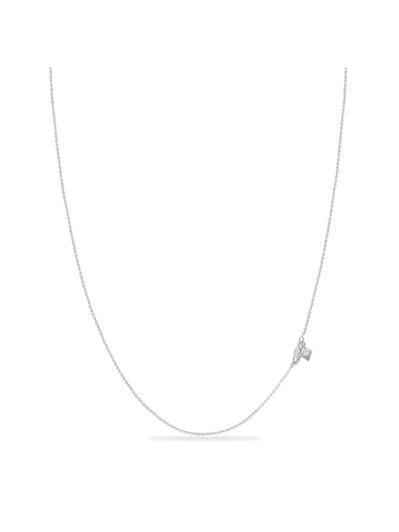 Women's Solid 925 Sterling Silver Cable Chain Necklace, 1mm Diamond-Cut 20 inch