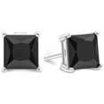 thumbnail image 1 of Square 6x6 Post Basket Ear Black CZ - 925 + Ecoat, 1 of 7