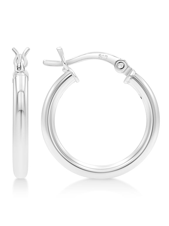 Women's 925 Sterling Silver Hoop Earrings - Hypoallergenic - 20mm