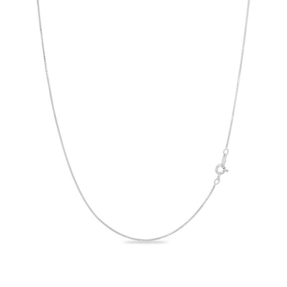 Kezef Sterling Silver Necklace - 1mm Box Chain - Hypoallergenic and Tarnish Resistant - Classic Design, Comfortable Fit - 15"