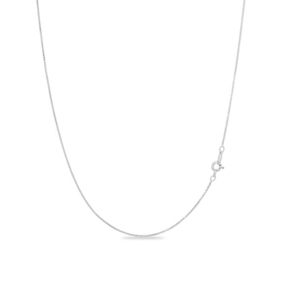Kezef Sterling Silver Necklace - 1mm Box Chain - Hypoallergenic and Tarnish Resistant - Classic Design, Comfortable Fit - 20"