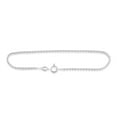 thumbnail image 1 of Sterling Silver Spiga Wheat Chain Anklet 2mm Italy 11 inch, 1 of 7