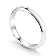 Kezef Sterling Silver Wedding Band Ring for Men and Women   3mm Dome Band, 925 Silver Comfort-Fit Ring Size 6, Classic Everyday Jewelry Essential