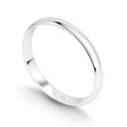 Kezef Sterling Silver Wedding Band Ring for Men and Women   2mm Dome Band, 925 Silver Comfort-Fit Ring Size 8.5, Classic Everyday Jewelry Essential