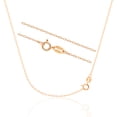 thumbnail image 1 of Kezef Rose Gold Chain Necklace for Women, Rose Gold-Plated Sterling Silver, 1mm Cable Chain, 17 Inch, Spring-Ring Clasp, Made in Italy, 1 of 7