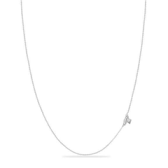 Kezef Women's Solid 925 Sterling Silver Cable Chain Necklace, 1mm Diamond-Cut 18 inch