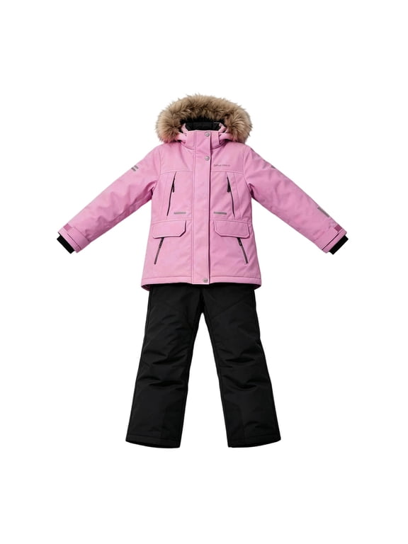 2 Piece Set for Girls Snowsuit Winter Snow-Proof Puffer Jacket and Pants Outerwear Sports Ski Suit 2026 Fashion Clothing Size 1-8