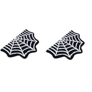 Kezqiaxn 2Pcs Halloween Door Mat 40x60cm Front Door Mat Floor Rugs With Terrifying Theme Spider Web Pattern Decoration Entrance Door Floor Mat Carpet Door Pads