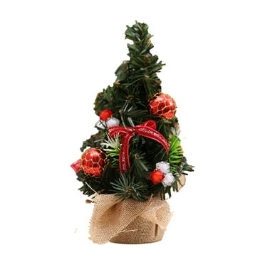 Kezqiaxn Artificial Christmas Tree Mini Christmas Tree Christmas Decoration Indoor Desktop Ornaments Scene Decoration Props Empty Hall Kitchen Ornaments Holiday Gifts