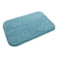 thumbnail image 1 of Kezqiaxn Bath Mat Clearance High Plush Bath Rugs for Bathroom Floor Carpet Toilet Bath Rug Absorbent Non-Slip Floor Mats Bedroom Door Non-Slip Foot Mat Blue 23.62*15.75In, 1 of 6