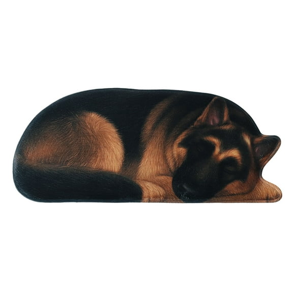 Kezqiaxn Bathroom Rugs 3D Cute Pet Dog Themed Carpet, Welcome Floor Doormat 34.25x15.74In Non Slip Floor Mat Summer Holiday Funny Novelty Door Mats Indoor Outdoor Decor