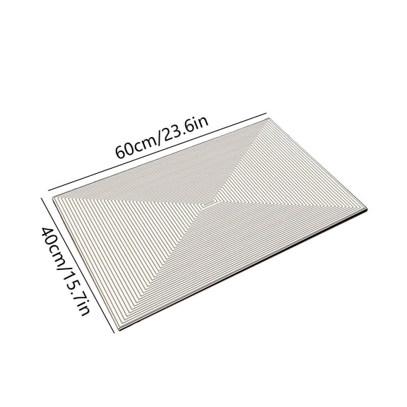 Kezqiaxn Bathroom Rugs Thickened Absorbent Floor Mat Bottom Non-Slip Floor Mat Bathroom Door Soilability Quick-Drying Door Mat
