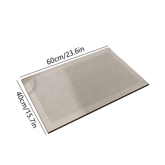Kezqiaxn Bathroom Rugs Thickened Absorbent Floor Mat Bottom Non-Slip Floor Mat Bathroom Door Soilability Quick-Drying Door Mat