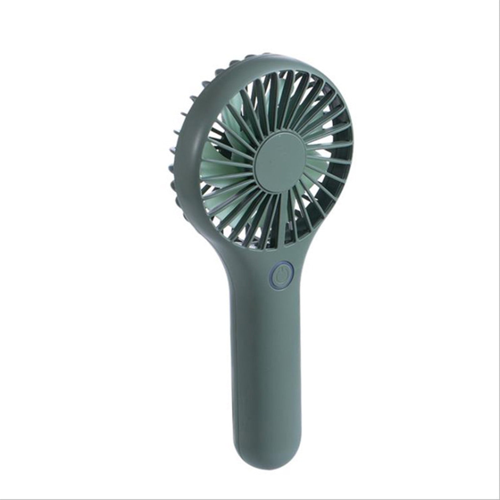 Kezqiaxn Battery Powered Handheld Fan Portable Handheld Fans with Usb Rechargeable Battery 3 Speeds Wind-Speed Ventilators for Girls Outdoor Travel Camping Green