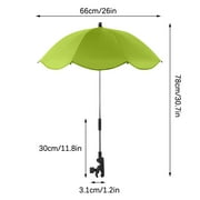 Kezqiaxn Umbrellas for Rain, Kid Pram Outdoor Chair Umbrella Travel Windproofs Universal Pram Shade Parasolfors Sunshade for Stroller, Pushchair Parasolfor Babies Kids Clearance Black