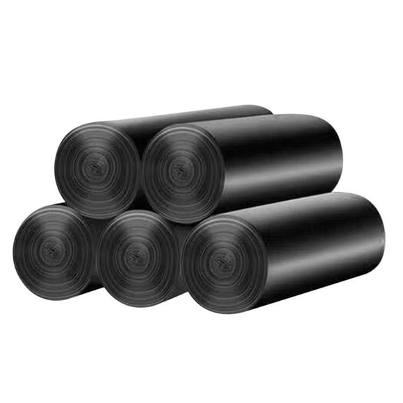 Kezqiaxn Black Garbage Bags Clearance, Extra Large Trash Bag Heavy 5Rolls Duty Trash Bags 50+ Gallon Black Thickened Garbage Bag for Household Office and Outdoor Use