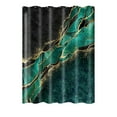 thumbnail image 1 of Kezqiaxn Black Green Marble Shower Curtain, Modern Gold Veins Exotic Moroccan Green Malachite Glitter Bathroom Curtain Bathtub Decor Waterproofs Fabric Machine Washable Malachite Green Green, 1 of 6