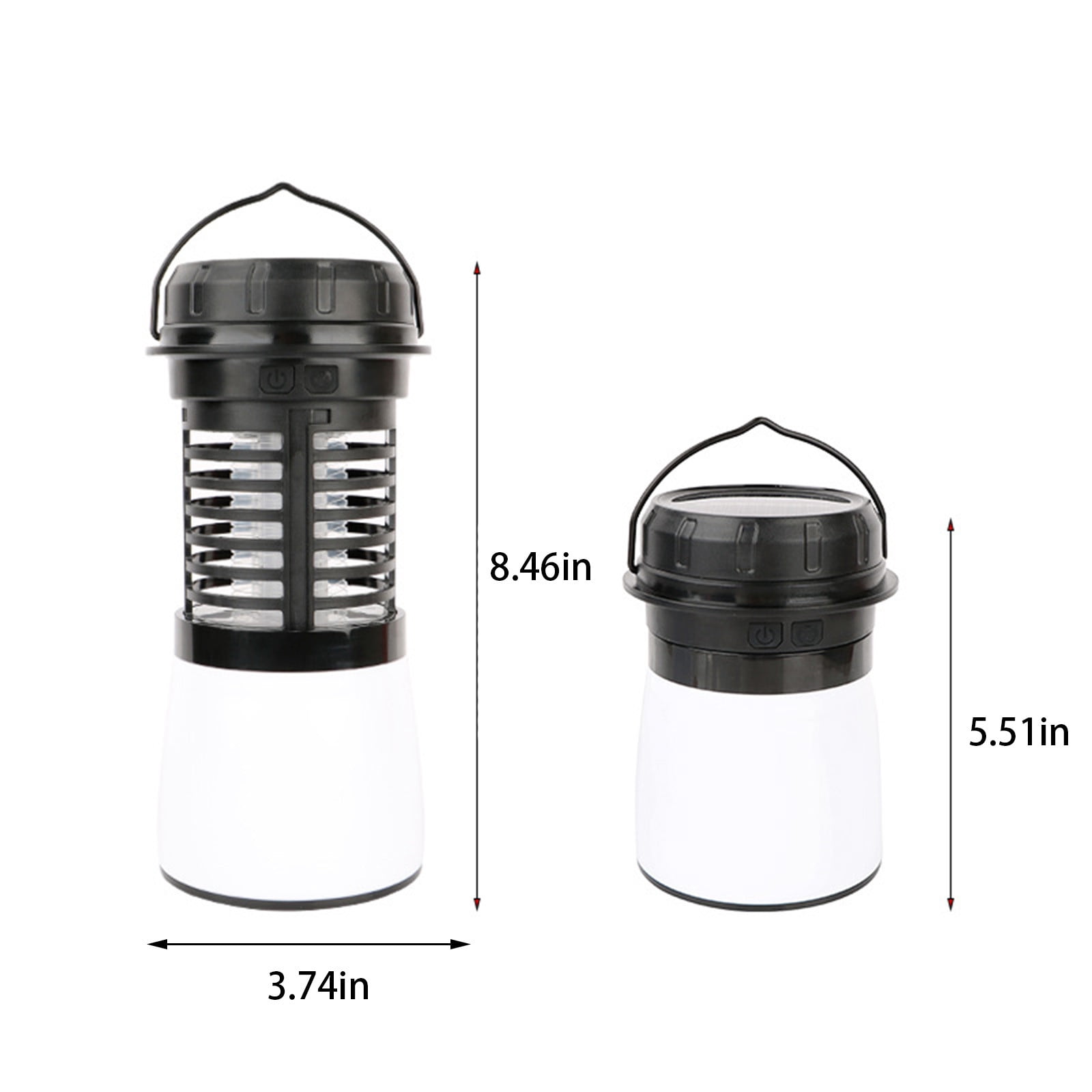 Kezqiaxn Bug Zapper for Outdoor & Indoor Camping Light Outdoor Solar Mosquitofly Lamp Courtyard Garden Outdoor Mosquitofly Killing Household Antimosquito Lamp Electric Shock Purple Light Black