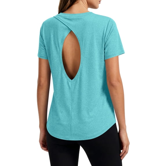 Kezqiaxn Button Down Shirts for Women Fashion Short Sleeve V-Neck Work Blouses with Pockets Dressy Summer Tops