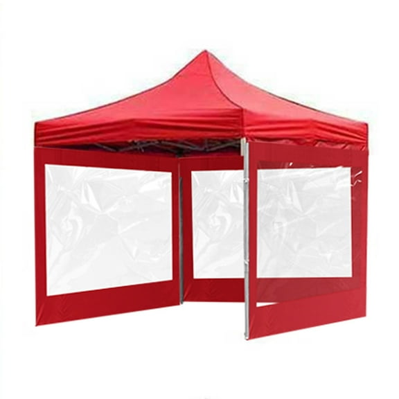 Kezqiaxn Camping and Hiking Tents Outdoor Clear Sunshade Decorations Waterproofs Rainproof Fabrics Outdoor Courtyard Garden Backyard Outdoor Travel (No Ceiling) Red