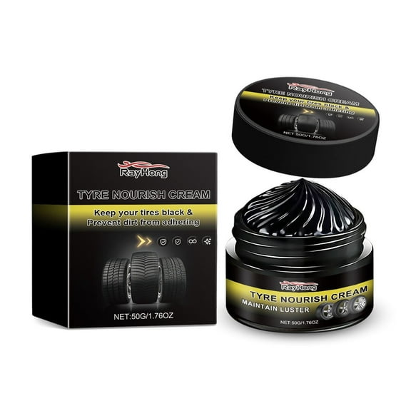 Kezqiaxn Car Cleaner Interior Tire Repair and Maintenance Wax Long Lasting and Avoid Fouling Maintenance Protects Tires Against Fading Aging Dirt